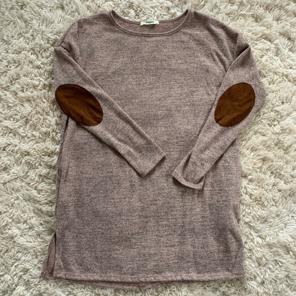 Heathered Blush Boutique Tunic w/ Pockets